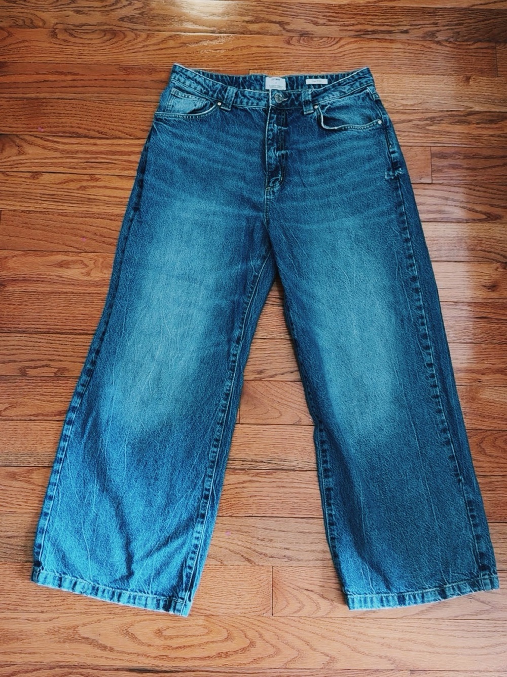 Cotton On Relaxed Wide-Leg Jeans - Blue (These are very long)